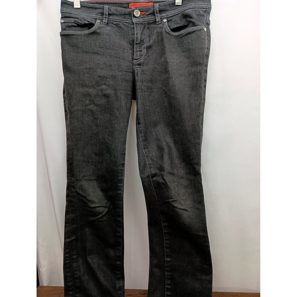 L.L bean 6 black denim jeans punk goth‎